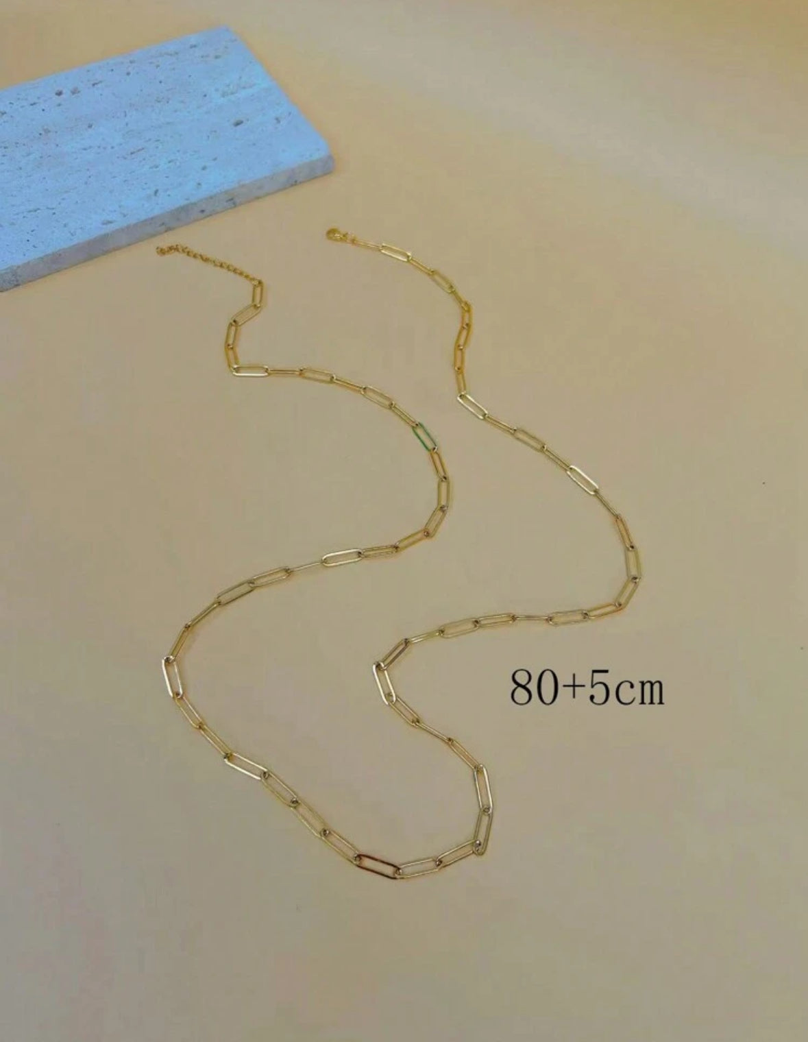 Gold Paperclip Necklace