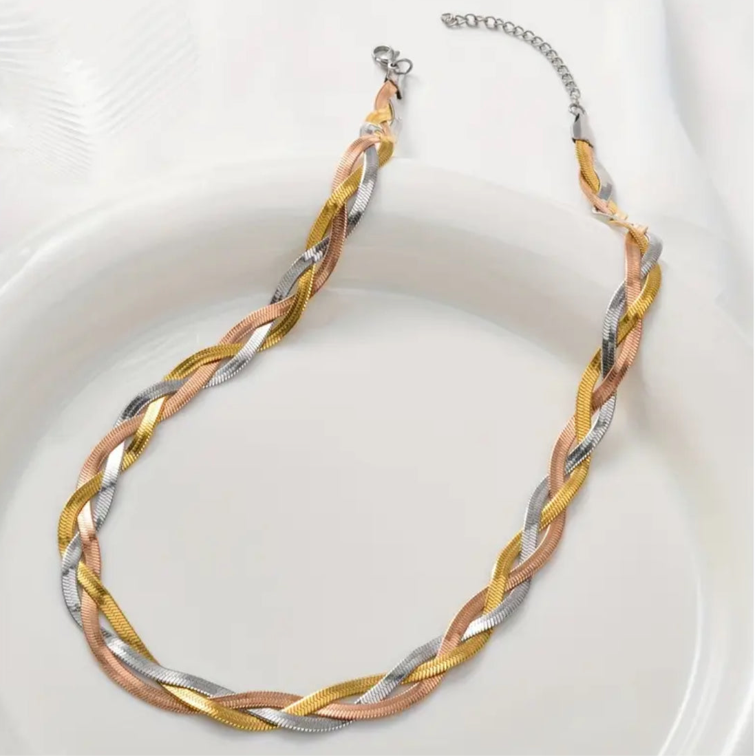 Trilight Braided Necklace