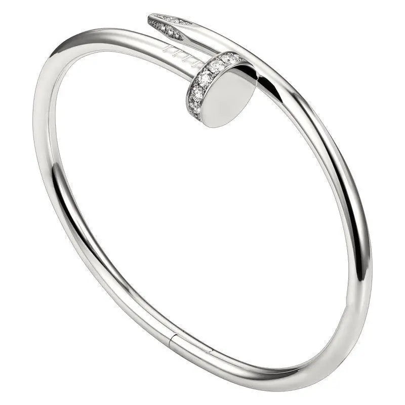 Nail Bangle with Zircons