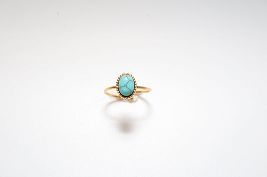 Natural stone ring