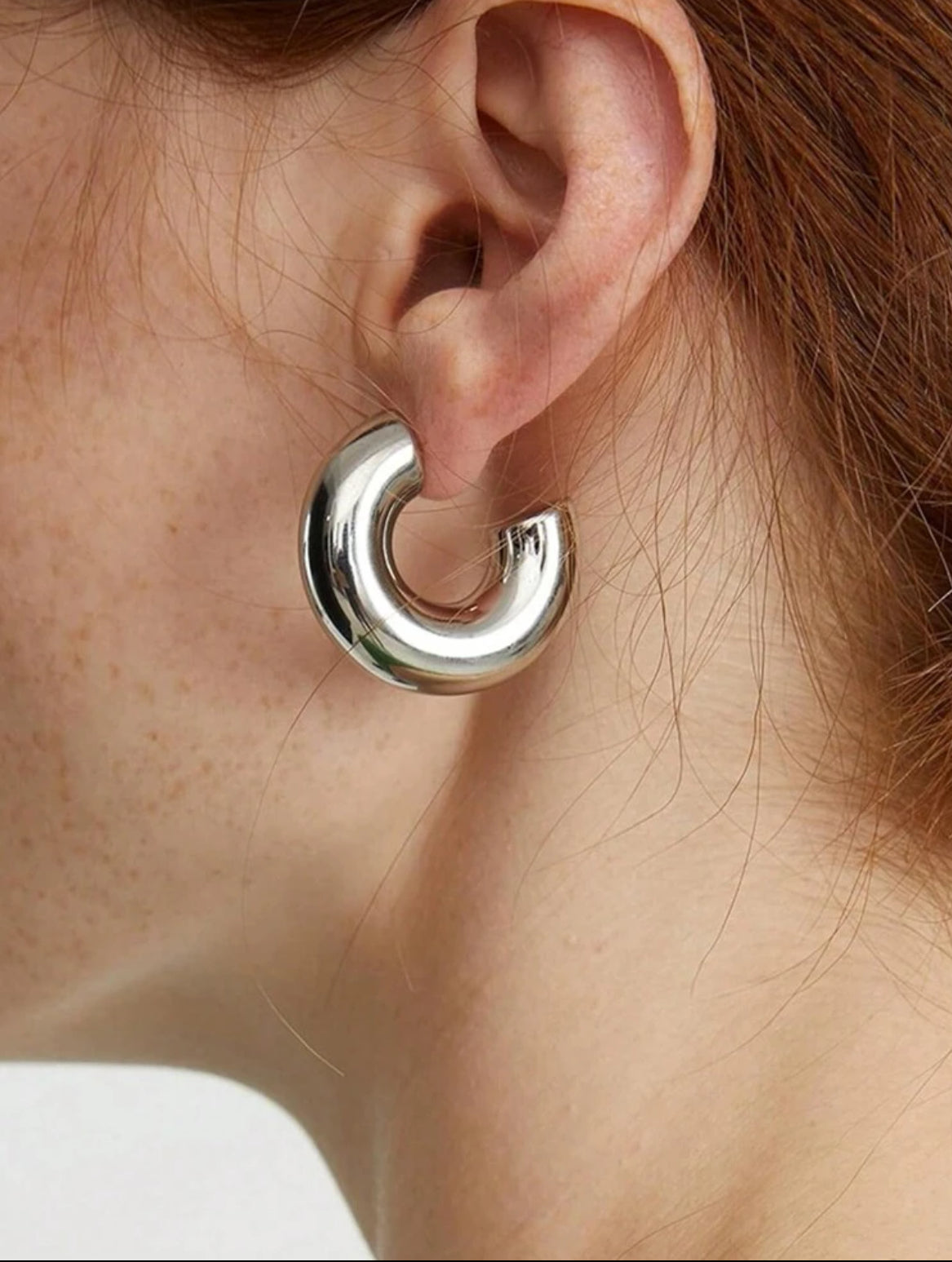 Open Hoop Large Earring