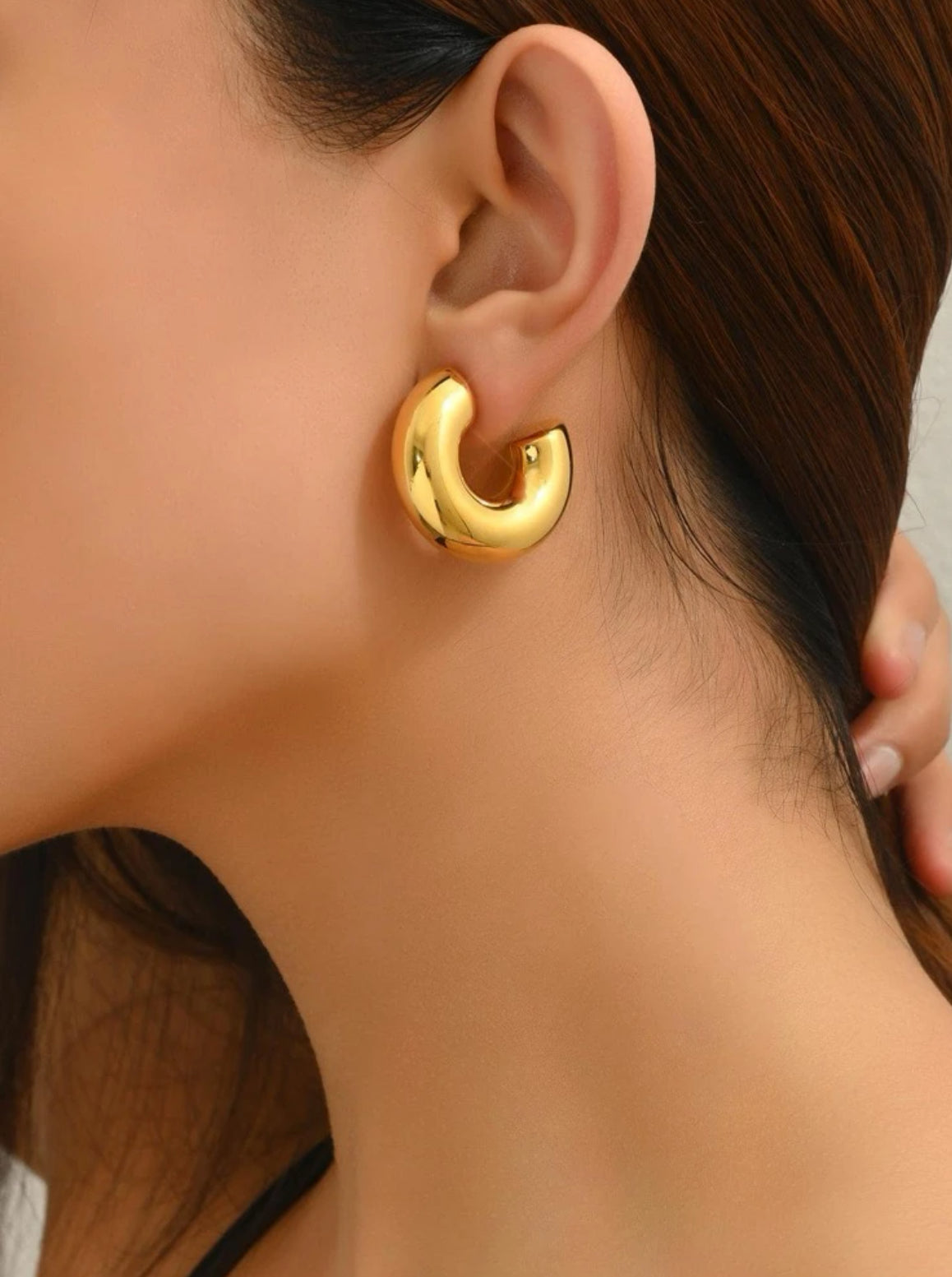 Open Hoop Large Earring