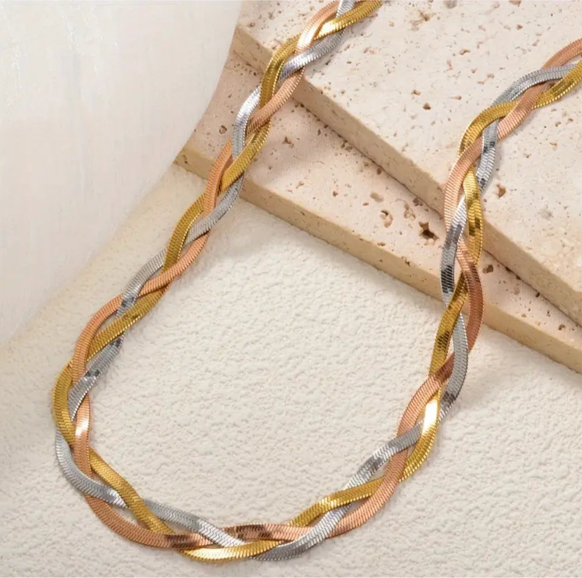Trilight Braided Necklace