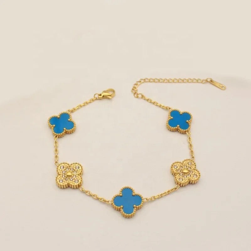 Double Sided Clover Bracelet