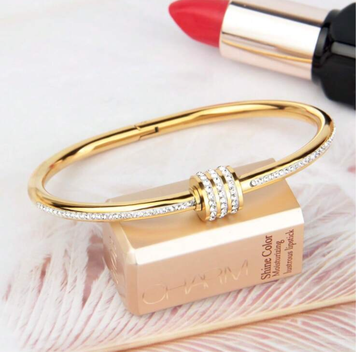 Radiance Halo Gold Bangle