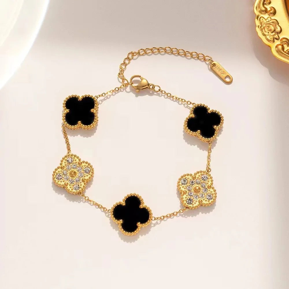 Double Sided Clover Bracelet