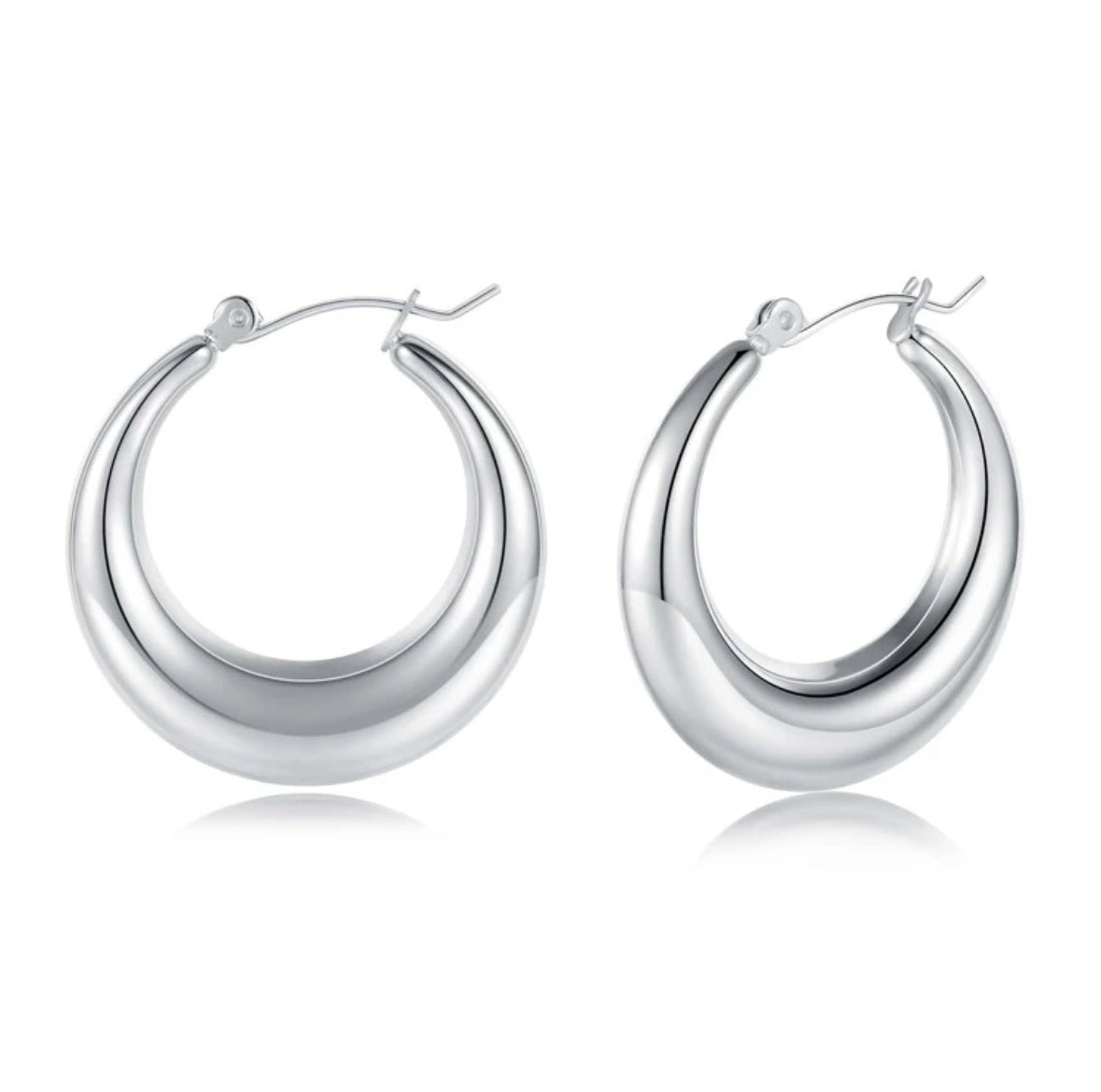 Round Hoop Earring